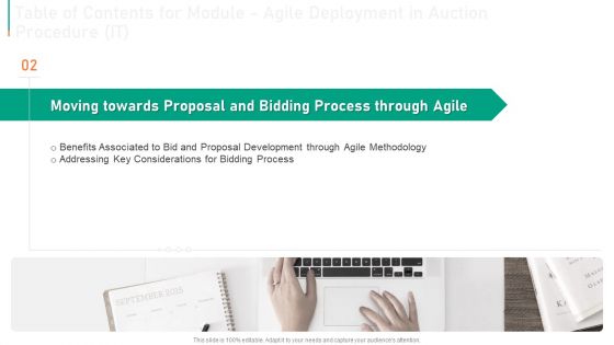 Module Agile Deployment In Auction Procedure IT Ppt PowerPoint Presentation Complete Deck With Slides