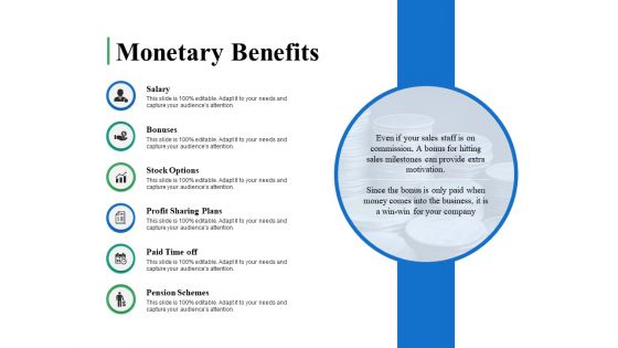 Monetary Benefits Ppt PowerPoint Presentation Summary Ideas