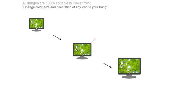 Monitor With Nature Backdrop Powerpoint Slides