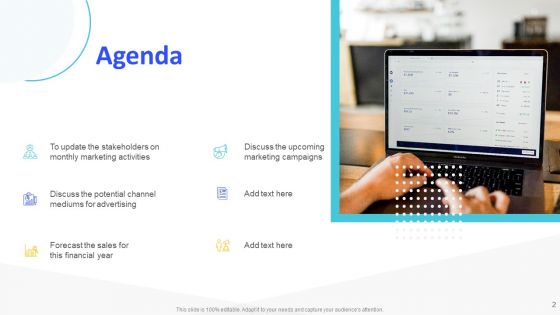 Monthly Digital Marketing Report Template Ppt PowerPoint Presentation Complete Deck With Slides