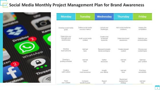 Monthly Project Management Plan Project Source Ppt PowerPoint Presentation Complete Deck With Slides