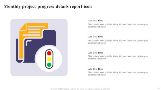 Monthly Project Progress Details Ppt PowerPoint Presentation Complete Deck With Slides
