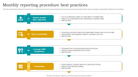 Monthly Reporting Procedure Best Practices Pictures PDF Monthly Reporting Procedure Best Practices Pictures PDF