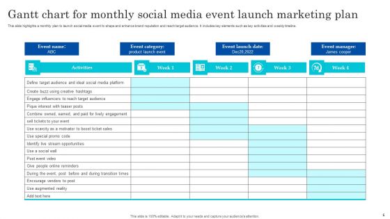 Monthly Social Media Marketing Plan Ppt PowerPoint Presentation Complete Deck With Slides