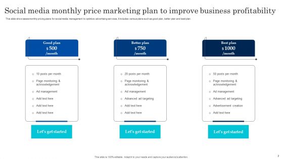 Monthly Social Media Marketing Plan Ppt PowerPoint Presentation Complete Deck With Slides