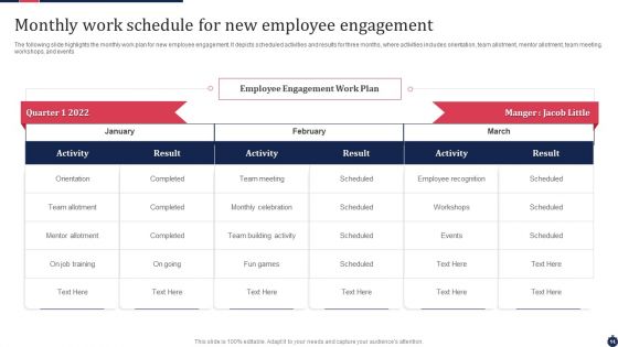 Monthly Work Schedule Ppt PowerPoint Presentation Complete Deck With Slides