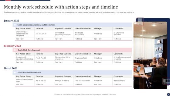 Monthly Work Schedule Ppt PowerPoint Presentation Complete Deck With Slides