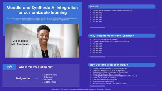 Moodle And Synthesia AI Integration For Customizable Learning Microsoft PDF