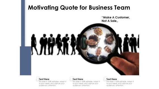 Motivating Quote For Business Team Ppt PowerPoint Presentation Portfolio Information PDF