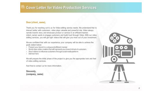 Movie Making Solutions Proposal Ppt PowerPoint Presentation Complete Deck With Slides