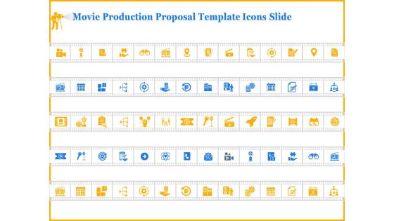 Movie Production Proposal Template Icons Slide Icons PDF