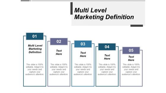 Multi Level Marketing Definition Ppt PowerPoint Presentation Summary Background Designs