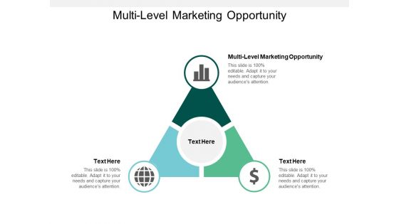 Multi Level Marketing Opportunity Ppt PowerPoint Presentation Ideas Mockup Cpb