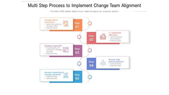 Multi Step Process To Implement Change Team Alignment Ppt PowerPoint Presentation Diagram Templates PDF Multi Step Process To Implement Change Team Alignment Ppt PowerPoint Presentation Diagram Templates PDF