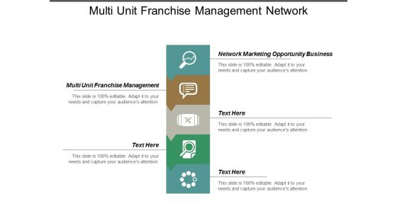 Multi Unit Franchise Management Network Marketing Opportunity Business Ppt PowerPoint Presentation File Background Image