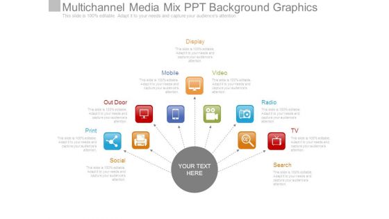 Multichannel Media Mix Ppt Background Graphics