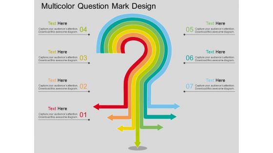 Multicolor Question Mark Design Powerpoint Template Multicolor Question Mark Design Powerpoint Template