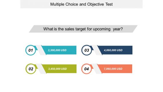 Multiple Choice And Objective Test Ppt Powerpoint Presentation Gallery Templates