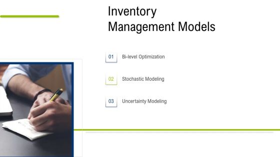 Multiple Phases For Supply Chain Management Inventory Management Models Elements PDF