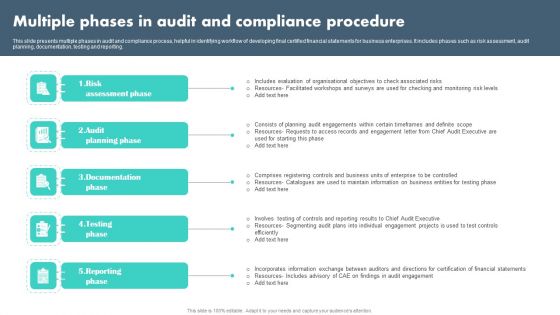 Multiple Phases In Audit And Compliance Procedure Sample PDF Multiple Phases In Audit And Compliance Procedure Sample PDF