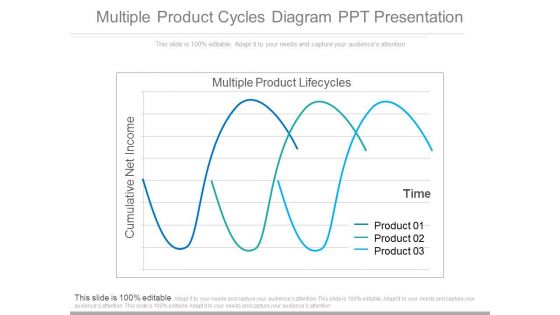 Multiple Product Cycles Diagram Ppt Presentation