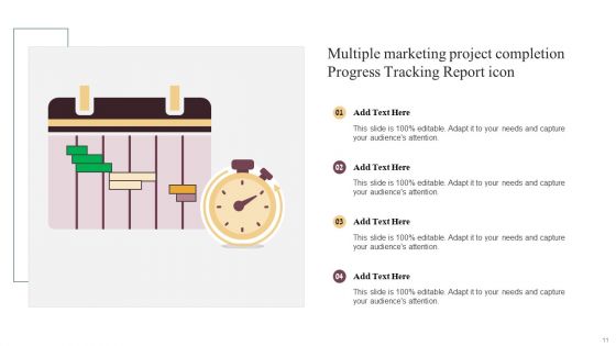 Multiple Project Progress Tracking Report Ppt PowerPoint Presentation Complete Deck With Slides