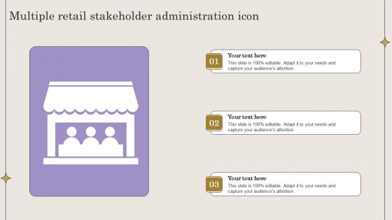 Multiple Retail Stakeholder Administration Icon Graphics PDF