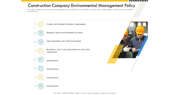 Multitier Project Execution Strategies Construction Company Environmental Management Policy Guidelines PDF