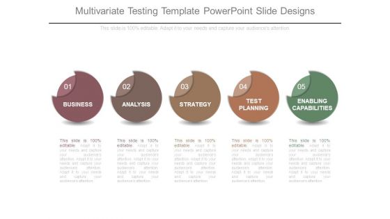Multivariate Testing Template Powerpoint Slide Designs