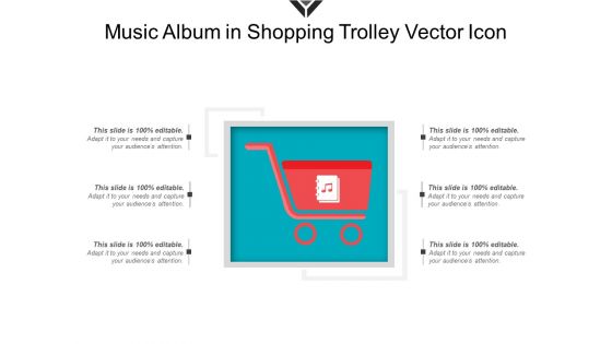 Music Album In Shopping Trolley Vector Icon Ppt PowerPoint Presentation Gallery Brochure PDF