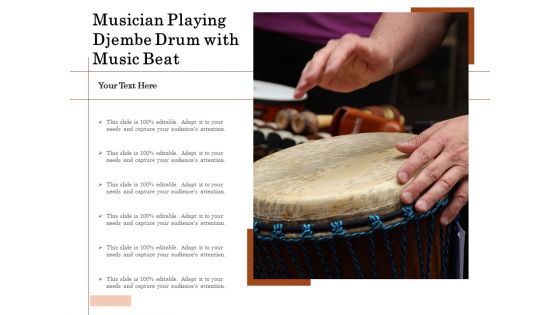 Musician Playing Djembe Drum With Music Beat Ppt PowerPoint Presentation File Summary PDF