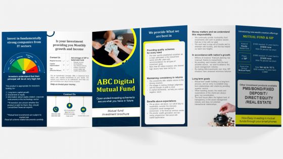 Mutual Funds Investment Firm Handout Trifold