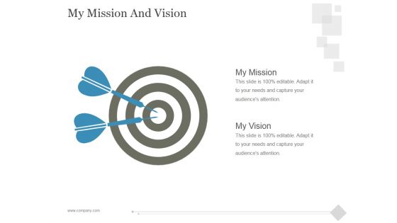 My Mission And Vision Ppt PowerPoint Presentation Styles