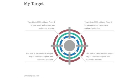 My Target Ppt PowerPoint Presentation Slide Download