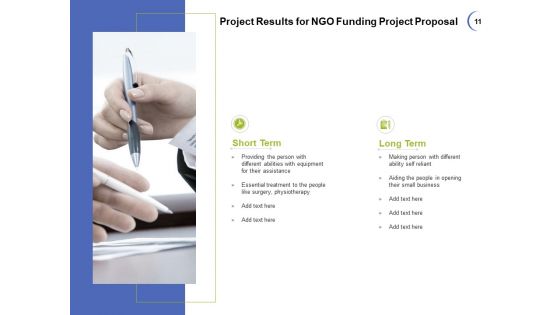 NGO Funding Project Proposal Ppt PowerPoint Presentation Complete Deck With Slides