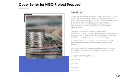NGO Project Proposal Ppt PowerPoint Presentation Complete Deck With Slides