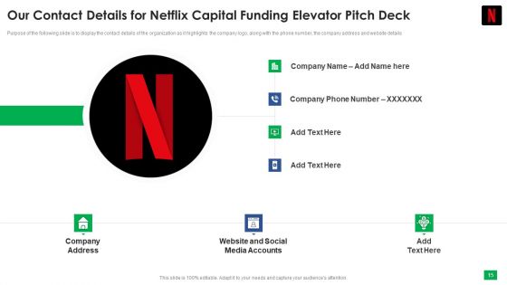 Netflix Capital Funding Elevator Pitch Deck Ppt PowerPoint Presentation Complete Deck With Slides