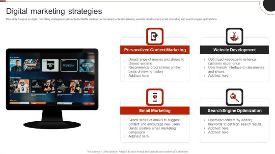 Netflix Company Outline Digital Marketing Strategies Professional PDF