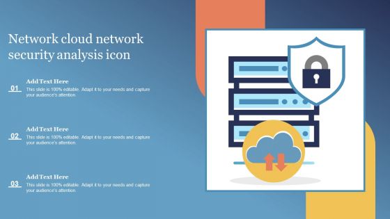 Network Cloud Network Security Analysis Icon Icons PDF