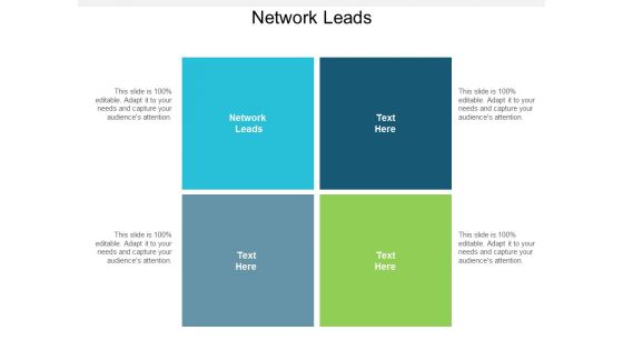 Network Leads Ppt Powerpoint Presentation Layouts Images Cpb Network Leads Ppt Powerpoint Presentation Layouts Images Cpb