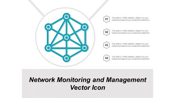 Network Monitoring And Management Vector Icon Ppt PowerPoint Presentation Icon Show