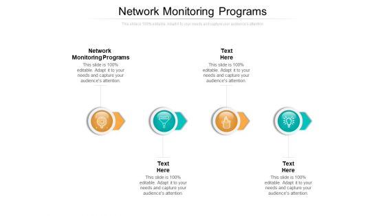 Network Monitoring Programs Ppt PowerPoint Presentation Model Design Ideas Cpb