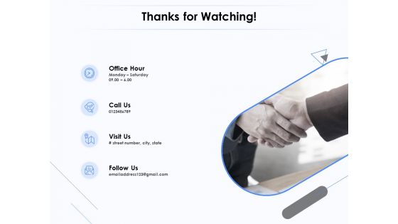 Network Monitoring Tool Overview Thanks For Watching Ppt PowerPoint Presentation Professional Brochure PDF
