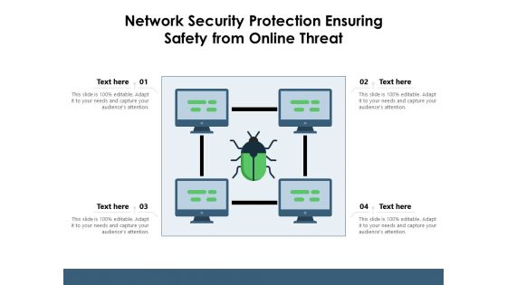 Network Security Protection Ensuring Safety From Online Threat Ppt PowerPoint Presentation Portfolio Influencers PDF