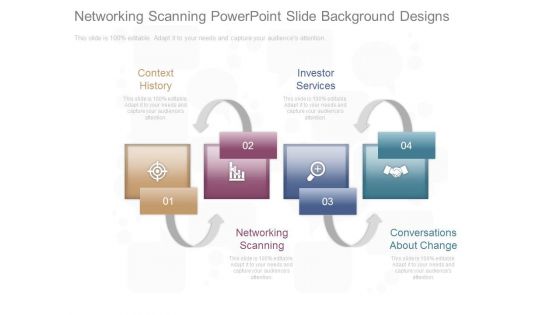 Networking Scanning Powerpoint Slides Background Designs