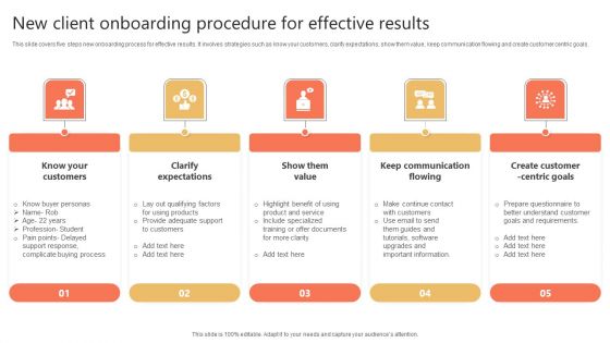 New Client Onboarding Procedure For Effective Results Infographics PDF New Client Onboarding Procedure For Effective Results Infographics PDF