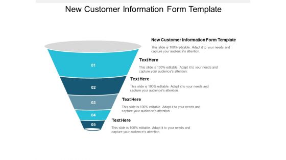 New Customer Information Form Template Ppt PowerPoint Presentation Ideas Clipart Cpb