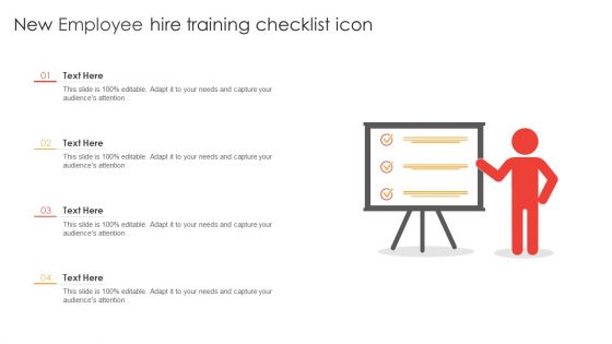 New Employee Hire Training Checklist Icon Ppt Designs Download PDF New Employee Hire Training Checklist Icon Ppt Designs Download PDF