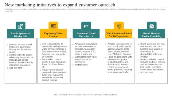 New Marketing Initiatives To Expand Customer Outreach Ppt Portfolio Images PDF New Marketing Initiatives To Expand Customer Outreach Ppt Portfolio Images PDF