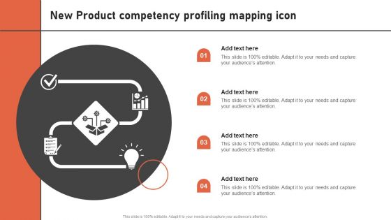 New Product Competency Profiling Mapping Icon Information PDF
